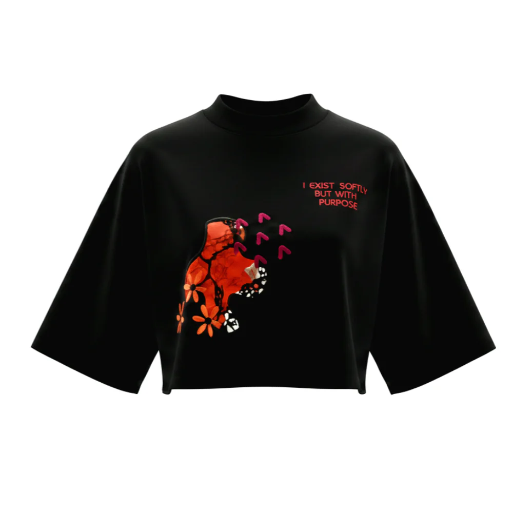 107_20260222_151920_0001 Abstract Crop T-shirt - Image 1