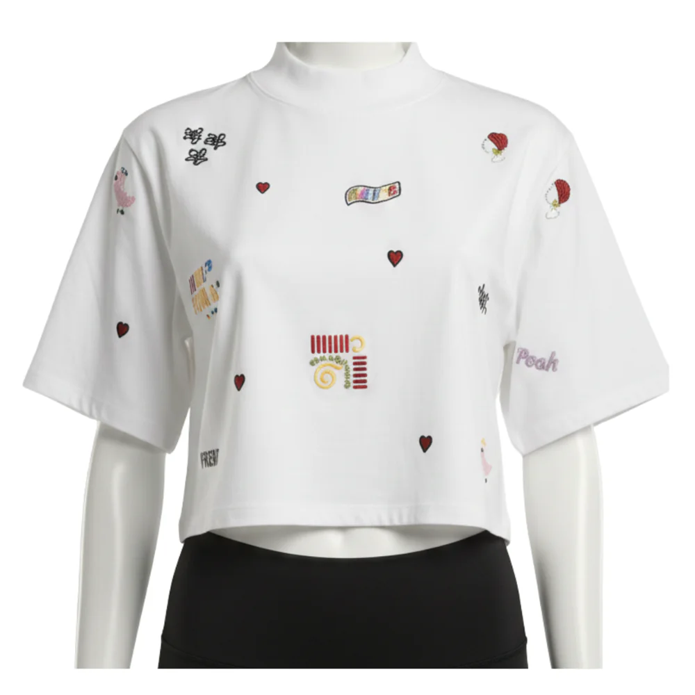 71 Icon scattered Embroidered Tee - Image 1