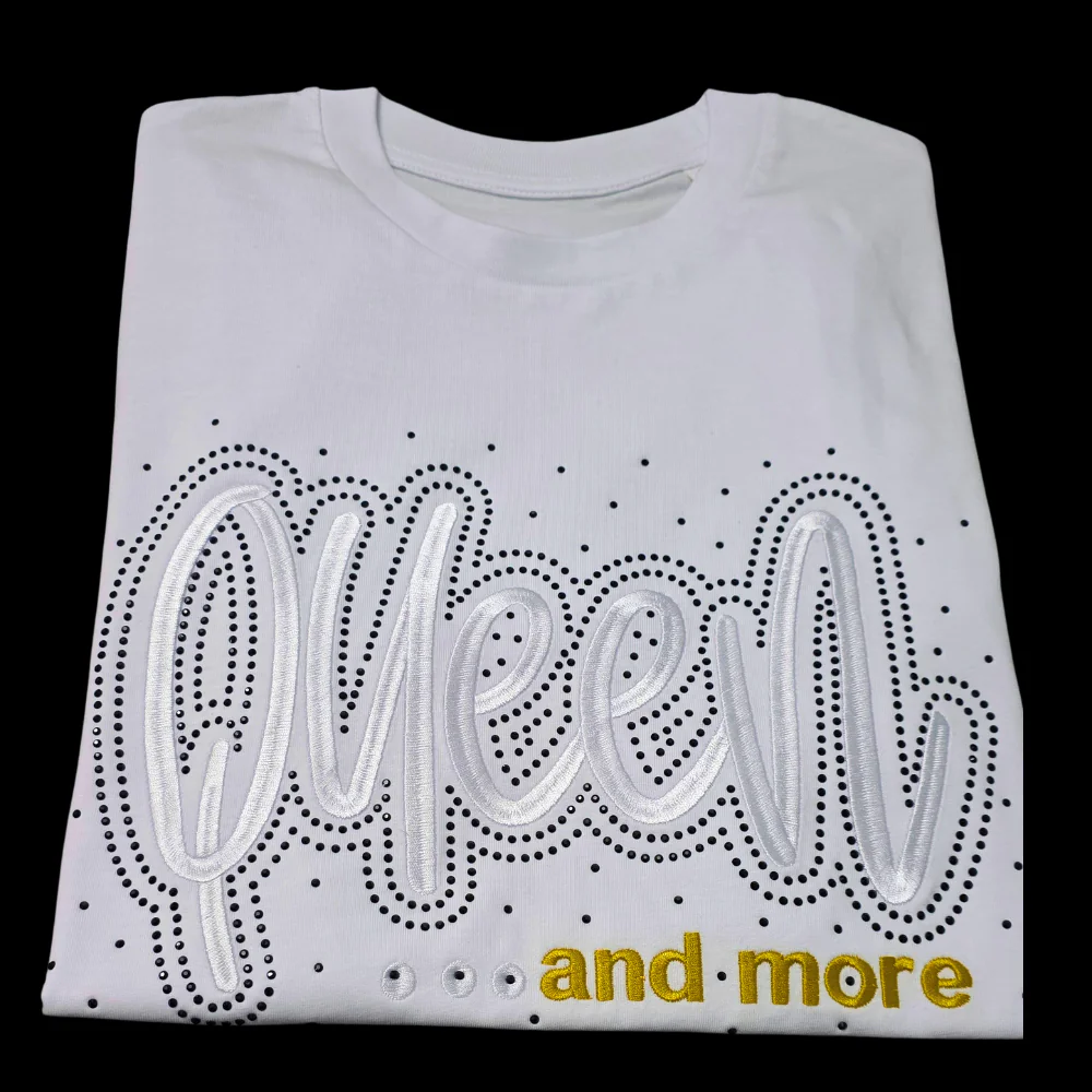 79 Queen Emb/Bling Apparel - Image 1